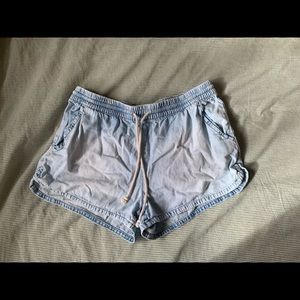 Aerie Denim Drawstring Shorts